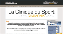 Desktop Screenshot of lacliniquedusport.com