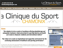 Tablet Screenshot of lacliniquedusport.com